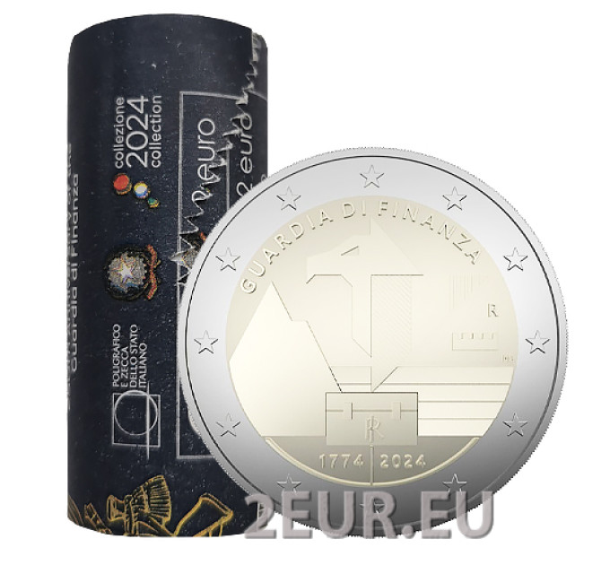 Italien 2 euro UNC rolle 2024 – 250 Jahre Financial Guard