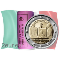 Italien 2 euro UNC rolle 2018 – 70 Jahre Verfassung der Italienischen Republik Italien 2 euro UNC rolle 2018 – 70 Jahre Verfassung der Italienischen Republik