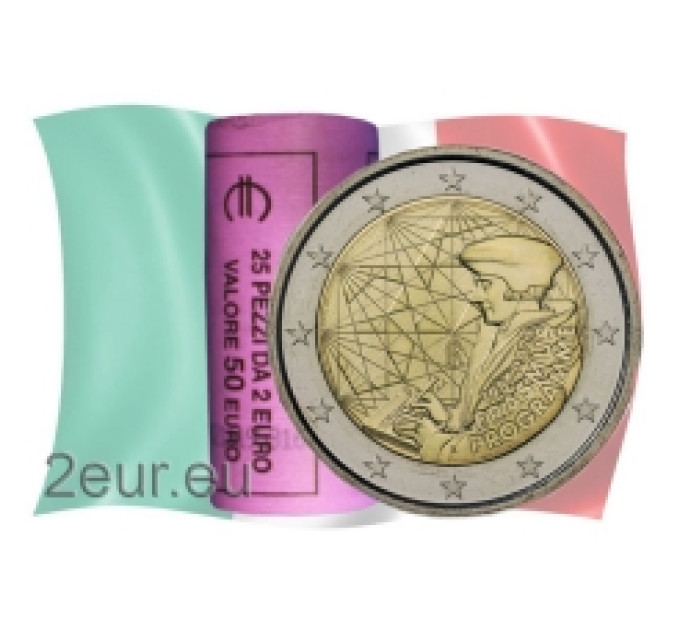 Italien 2 euro UNC rolle 2022 – 35 Jahre Erasmus