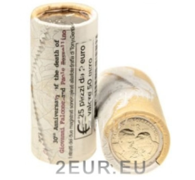 Italien 2 euro UNC rolle 2022 – 30. Todestag von Giovanni Falcone und Paolo Borsellino