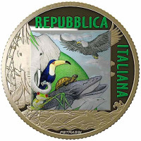 Italien 5 Euro PROOF 2021 - Gefährdete Tiere - Eisbär