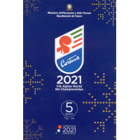 Italien 5 Euro Silber BU 2021 - ALPINE SKI-WELTMEISTERSCHAFTEN
