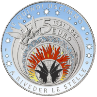 Italien 5 Euro Silber PROOF 2021 - 700. Todestag von Dante Alighieri