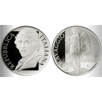 Italien 5 Euro Silber PROOF 2021 - 450. Jahrestag der Geburt Caravaggios