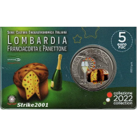 Italien 5 Euro BU 2022 - Italienische Ess- und Weinkultur – Lombardei - Franciacorta und Panettone