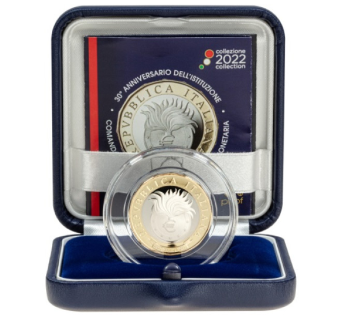 Italien 5 Euro PROOF 2022 - 30. Jahrestag der Gründung des Carabinieri-Kommandos zur Bekämpfung von Geldfälschungen