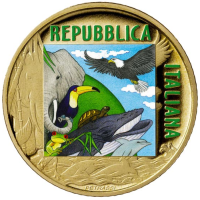 Italien 5 Euro PROOF 2022 - Gefährdete Tiere - Jaguar