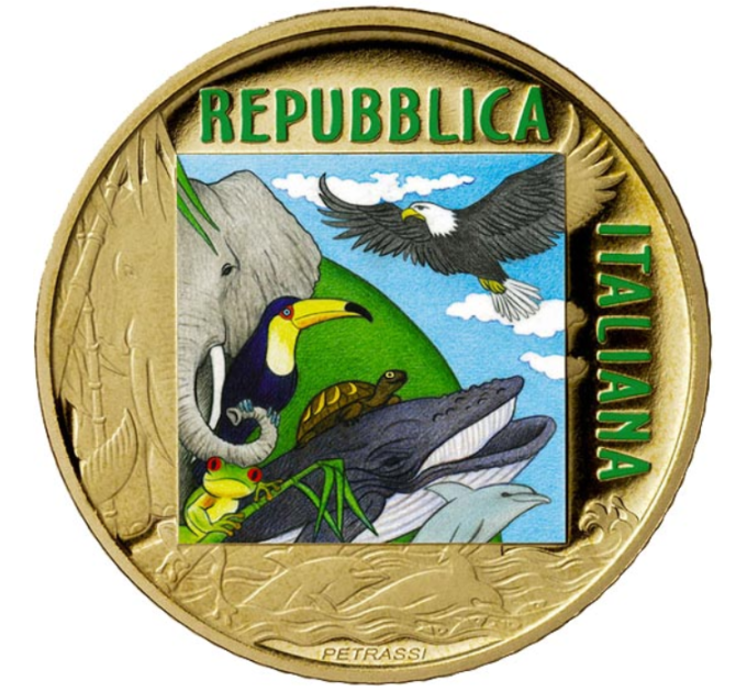 Italien 5 Euro PROOF 2022 - Gefährdete Tiere - Jaguar