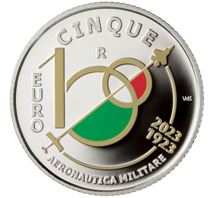 Italien 5 Euro Silber PROOF 2023 - Hundertjähriges Bestehen der italienischen Luftwaffe