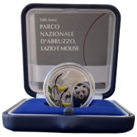 Italien 5 Euro Silber PROOF 2023 - 100 Jahre Gründung des Nationalparks Abruzzen, Latium und Molise