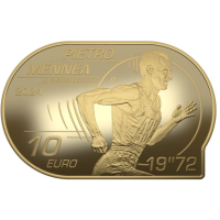 Italien 10 Euro Silber PROOF 2024 - Leichtathletik-Europameisterschaften – Pietro Mennea