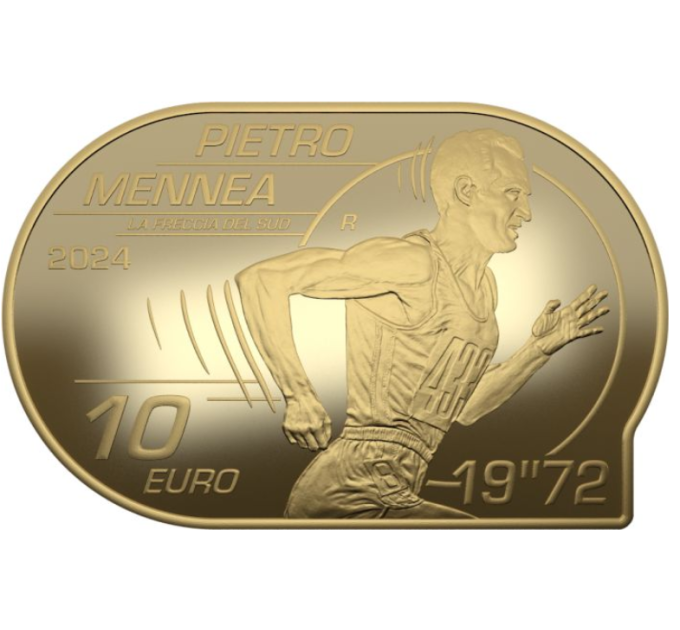 Italien 10 Euro Silber PROOF 2024 - Leichtathletik-Europameisterschaften – Pietro Mennea