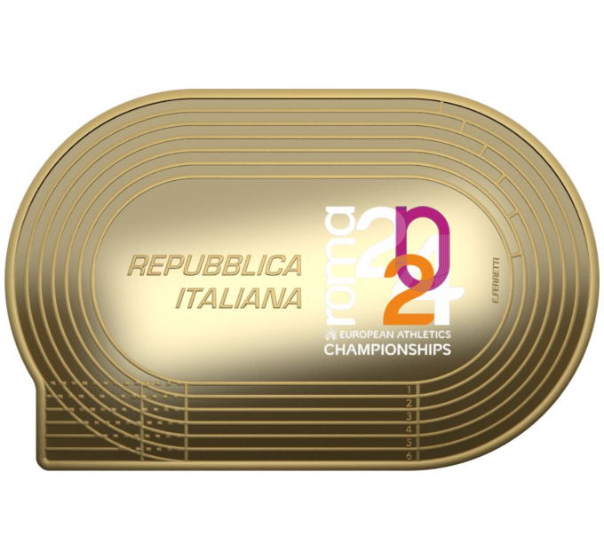 Italien 10 Euro Silber PROOF 2024 - Leichtathletik-Europameisterschaften – Pietro Mennea