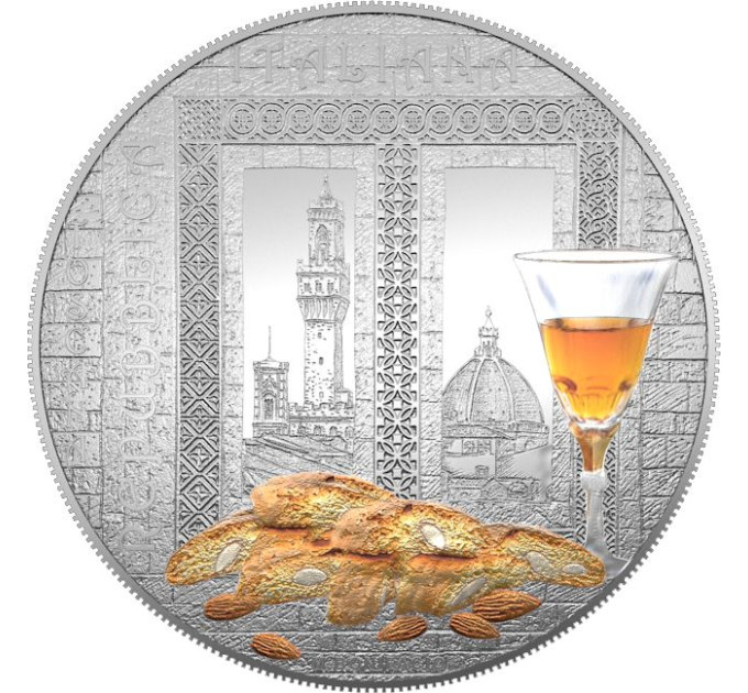 Italien 5 Euro BU 2024 - Italienische Ess- und Weinkultur - Vinsanto und Cantucci – Toskana