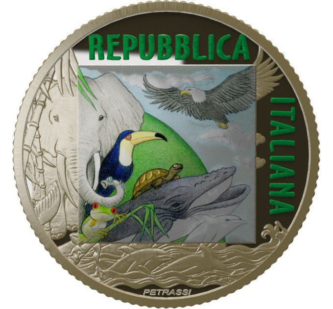 Italien 5 Euro PROOF 2024 - Gefährdete Tiere - Koala