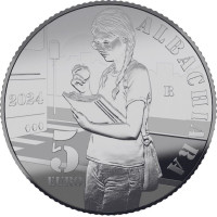 Italien 5 Euro Silber PROOF 2024 - Italienische Lieder - Albachiara