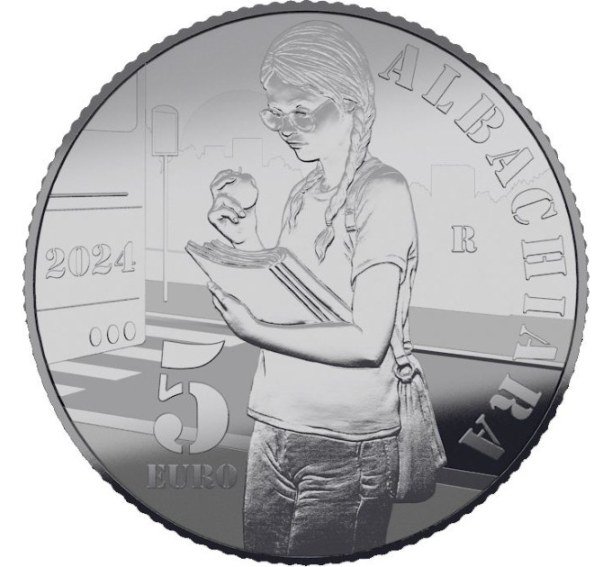 Italien 5 Euro Silber PROOF 2024 - Italienische Lieder - Albachiara