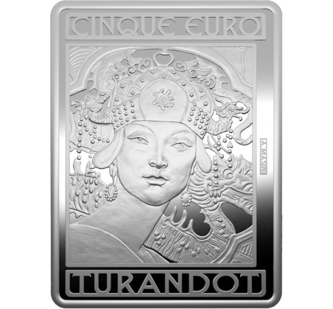 Italien 5 Euro Silber PROOF 2024 - 100 Jahre seit dem Tod von Giacomo Puccini