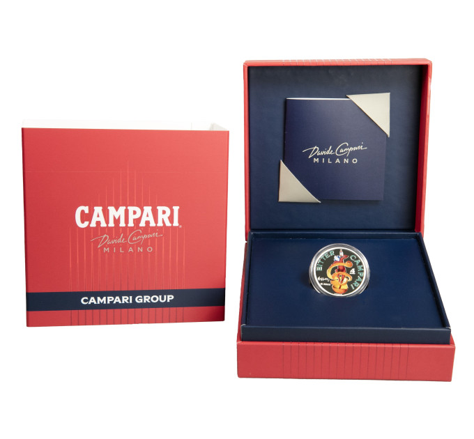 Italien 4 Euro Silber BU 2025 - Campari Silber