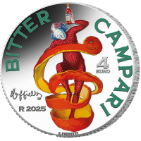 Italien 4 Euro Silber BU 2025 - Campari Silber