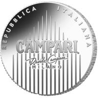 Italien 4 Euro Silber BU 2025 - Campari Silber