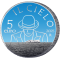 Italien 5 Euro BU 2025 - Italienische Lieder – Der Himmel von Renato Zero