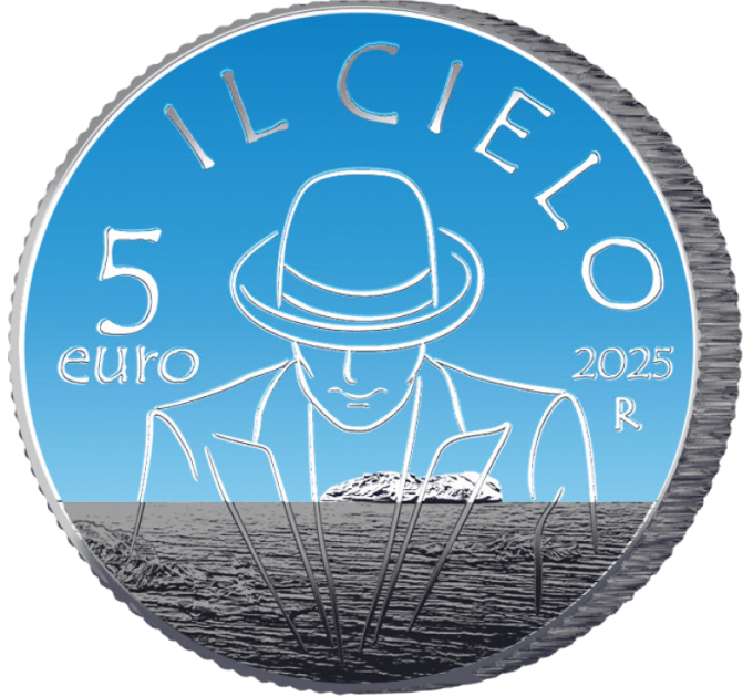 Italien 5 Euro BU 2025 - Italienische Lieder – Der Himmel von Renato Zero