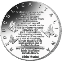 Italien 5 Euro Silber BU 2025 - Gegen Gewalt an Frauen