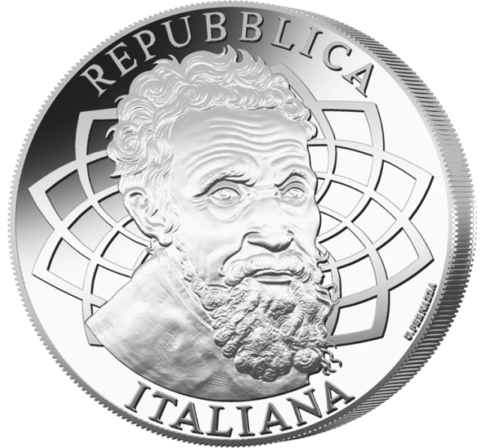 Italien 5 Euro Silber BU 2025 - 550. Jahrestag der Nascita von Michelangelo