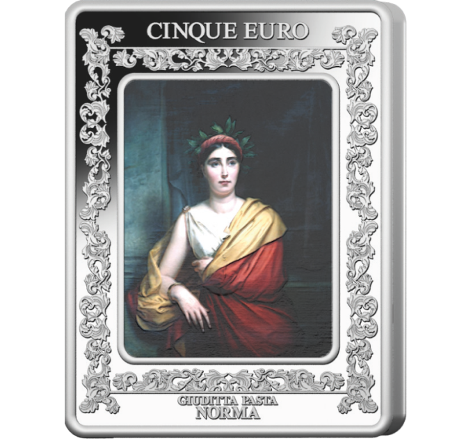 Italien 5 Euro Silber PROOF 2025 - Italienische Oper – Teatro alla Scala – Bellinis Norma