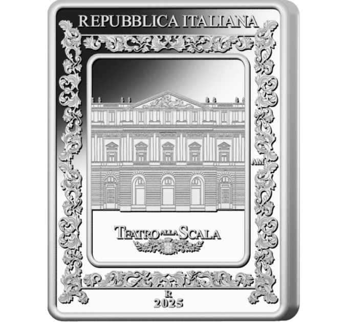 Italien 5 Euro Silber PROOF 2025 - Italienische Oper – Teatro alla Scala – Bellinis Norma