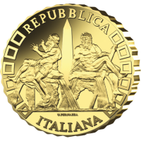Italien 10 euro gold proof 2025 – Brunnen Italiens - Fontana dei Quattro Fiumi - Rom