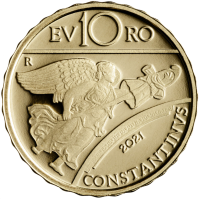 Italien 10 euro gold proof 2021 – Serie Römische Kaiser - Costantino