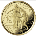 Italien 10 euro gold proof 2023 – Brunnen Italiens - Königspalast von Caserta – Brunnen von Diana und Aktäon