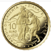 Italien 10 euro gold proof 2023 – Brunnen Italiens - Königspalast von Caserta – Brunnen von Diana und Aktäon