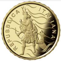 Italien 10 euro gold proof 2023 – Brunnen Italiens - Königspalast von Caserta – Brunnen von Diana und Aktäon