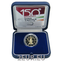 Italien 2 euro proof 2021 – 150. Jahrestag der Erklärung der Stadt Rom zur Hauptstadt Italiens