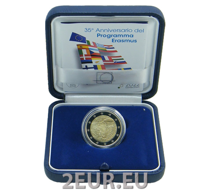 Italien 2 euro proof 2022 – 35 Jahre Erasmus-Programm