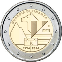 Italien 2 euro UNC 2024 – 250 Jahre Finanzschutz