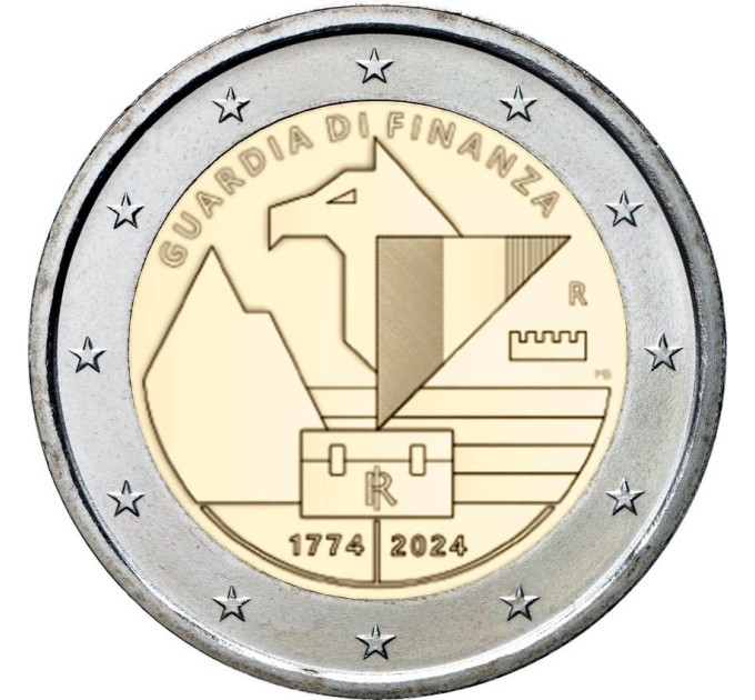 Italien 2 euro UNC 2024 – 250 Jahre Finanzschutz