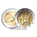 Italien 2 euro UNC 2025 – Reise des Schiffes Amerigo Vespucci