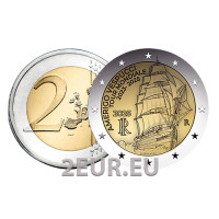Italien 2 euro UNC 2025 – Reise des Schiffes Amerigo Vespucci
