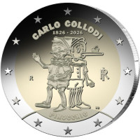 Italien 2 euro UNC 2026 – 200. Jahrestag der Geburt von Carlo Collodi