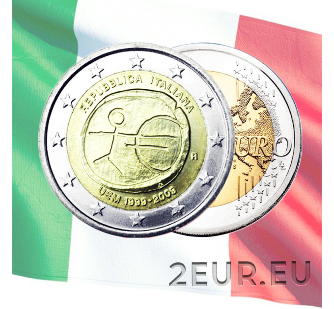 Italien 2 euro UNC 2009 - 10 Jahre Euro