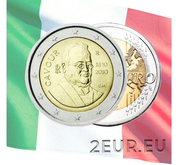 Italien 2 euro UNC 2010 - 200. Jahrestag der Geburt von Camillo Benso Graf von Cavoure