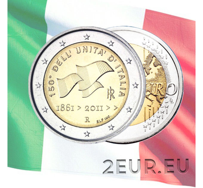 Italien 2 euro UNC 2011 - 150 Jahre Einigung Italiens