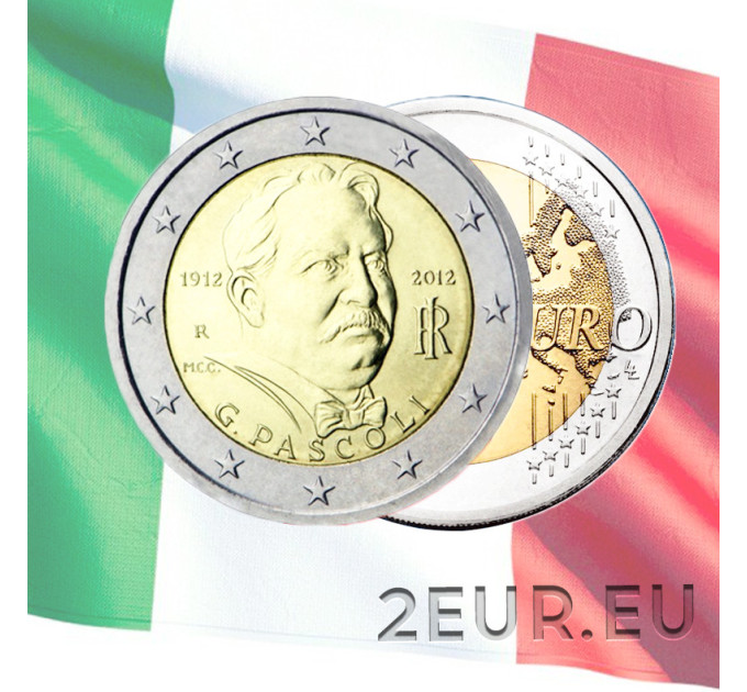 Italien 2 euro UNC 2012 - 100. Todestag von Giovanni Pascoli