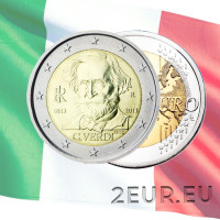Italien 2 euro UNC 2013 - 200. Geburtstag von Giuseppe Verdi