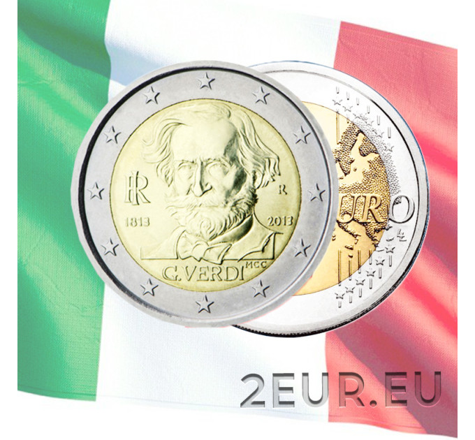 Italien 2 euro UNC 2013 - 200. Geburtstag von Giuseppe Verdi