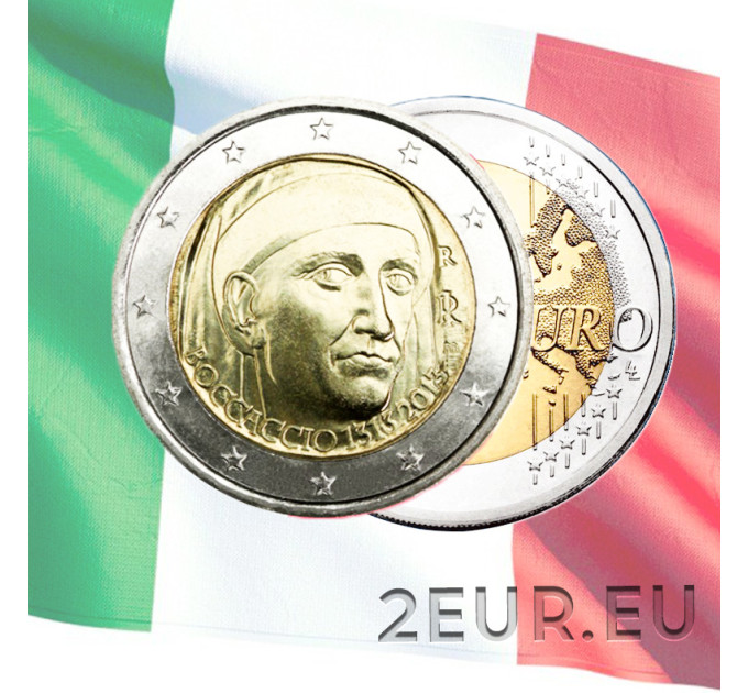 Italien 2 euro UNC 2013 - 700. Geburtstag von Giovanni Boccaccio